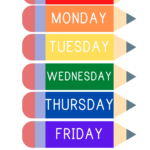 Days Of The Week Poster Printable Pdf Regarding Free Printable Days Of The Week Poster