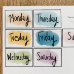 Days Of The Week Printable Labels For Visual Schedule   Etsy Uk Regarding Printable Days Of The Week Labels