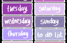 Days Of The Week White Transparent, Printable Sticker Collection regarding Days of The Week Labels Printable Free