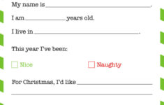 Dear Santa Letter Printables - Free | Printabulls for Free Printable Santa Letter Templates