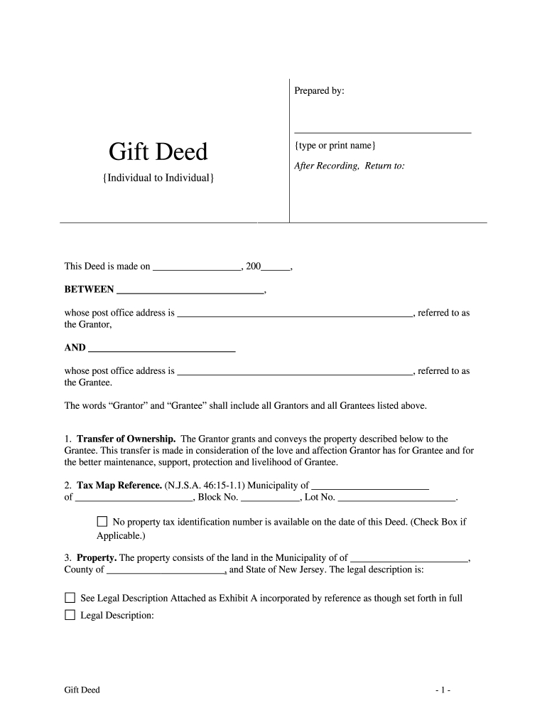 Deed Of Gift: Fill Out &amp;amp; Sign Online | Dochub with Free Printable Gift Deed Form