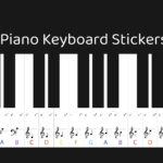 Digital Printable Piano Keyboard Stickers For Beginners, Piano For Printable Piano Key Labels