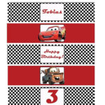 Disney Cars Birthday Water Bottle Printable   Personalized   Etsy For Printable Disney Cars Label