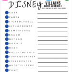 Disney Character Word Scramble Activity Pages   Free Printable For Free Printable Word Scramble