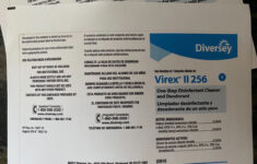 Diversey Virex Ii 256 Bottle Labels 2 Pack Labels Only | Ebay in Virex Ii 256 Printable Label