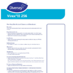 Diversey Virex Ii 256 One Step Disinfectant Cleaner And Deodorant With Virex Ii 256 Printable Label