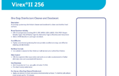 Diversey Virex Ii 256 One Step Disinfectant Cleaner And Deodorant with Virex Ii 256 Printable Label