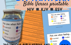 Diy Faith Jar Bible Verses Printable Pdf | Encouraging Scriptures inside Printable Prayer Jar Label