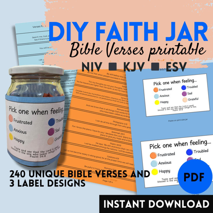 Printable Prayer Jar Label