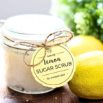 Diy Lemon Sugar Scrub + Free Printable Labels   Suburban Simplicity With Regard To Lemon Sugar Scrub Printable Label