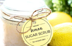 Diy Lemon Sugar Scrub + Free Printable Labels – Suburban Simplicity with regard to Lemon Sugar Scrub Printable Label