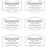 Diy Sugar Scrub Recipe Inside Sugar Scrub Printable Label
