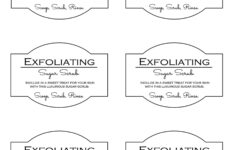 Diy Sugar Scrub Recipe inside Sugar Scrub Printable Label