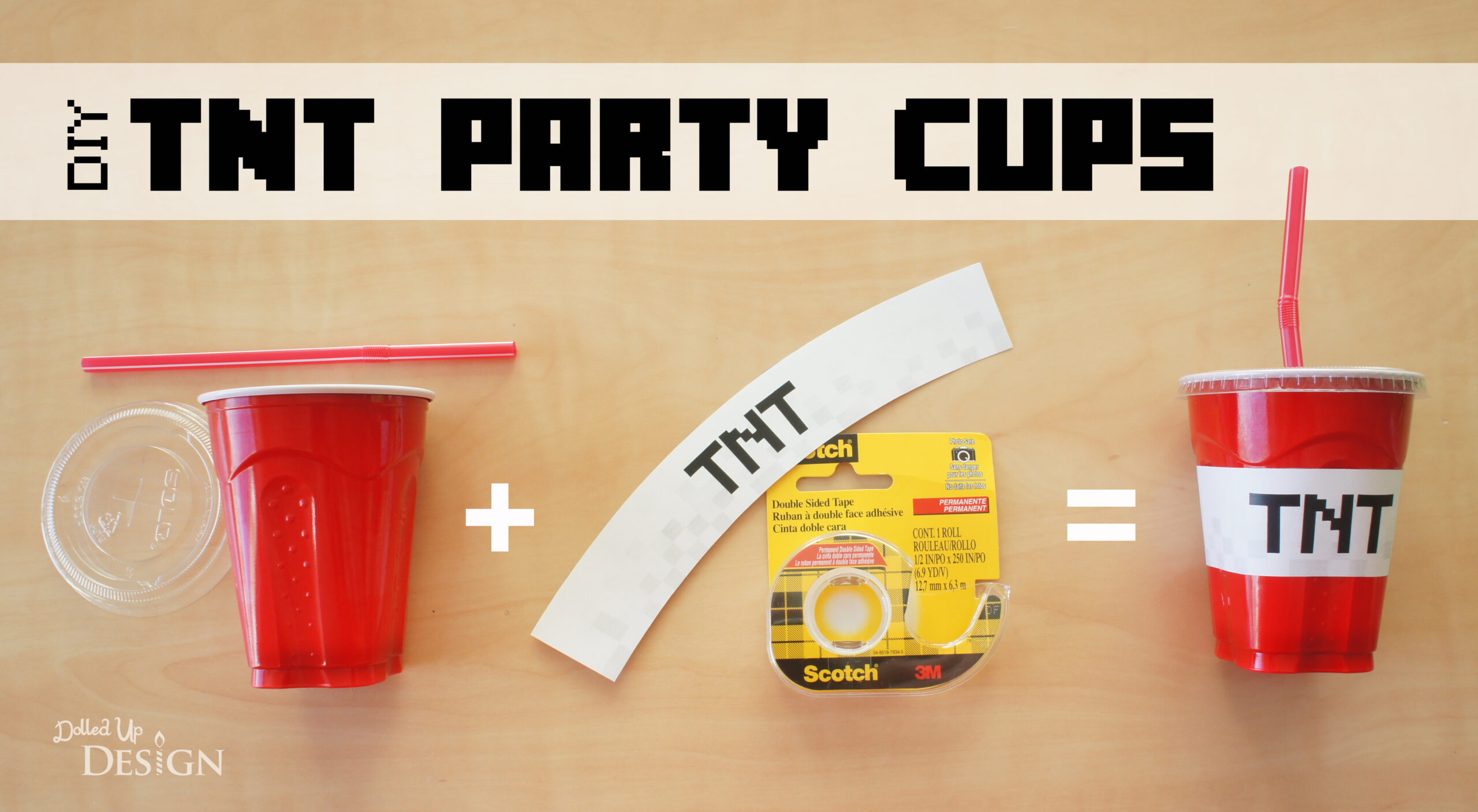 Diy Tnt Party Cups within Tnt Printable Label