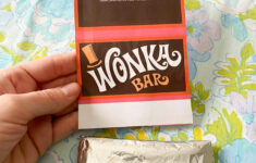Diy Wonka Bar Craft + Free Printable — Emily Retro - Vintage And within Wonka Bar Printable Label