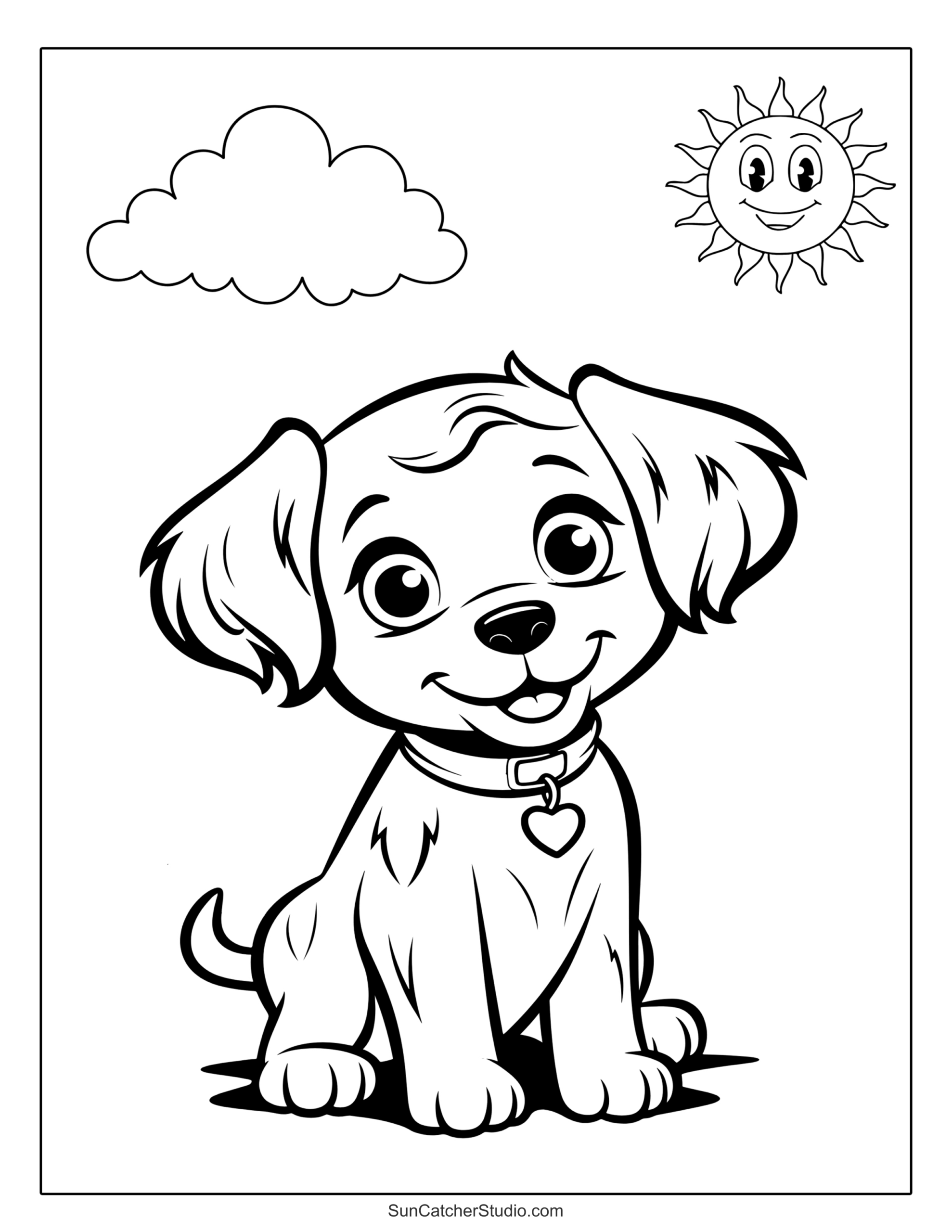 Dog And Puppy Coloring Pages And Coloring Sheets – Free Printables throughout Free Printable Coloring Pages Puppy