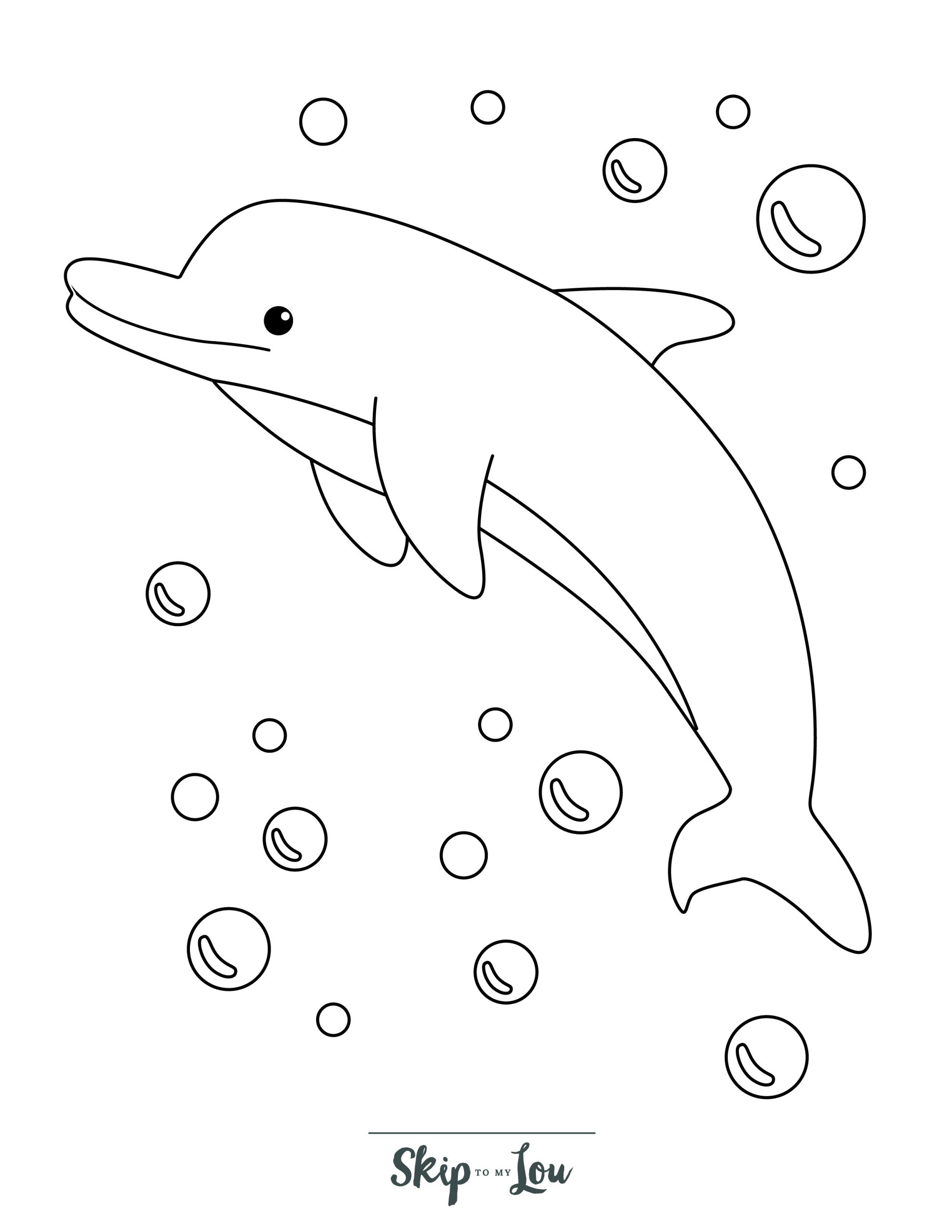 Dolphin Coloring Pages (Free Printables) | Skip To My Lou with Free Printable Coloring Pages Dolphins