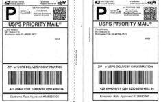 Domestic Shipping Included 50 Self Adhesive Labels Shipping with regard to Printable Priority Mail Label