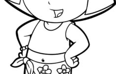 Dora Beach Dress Coloring Page - Wecoloringpage inside Free Printable Dora The Explorer Coloring Pages
