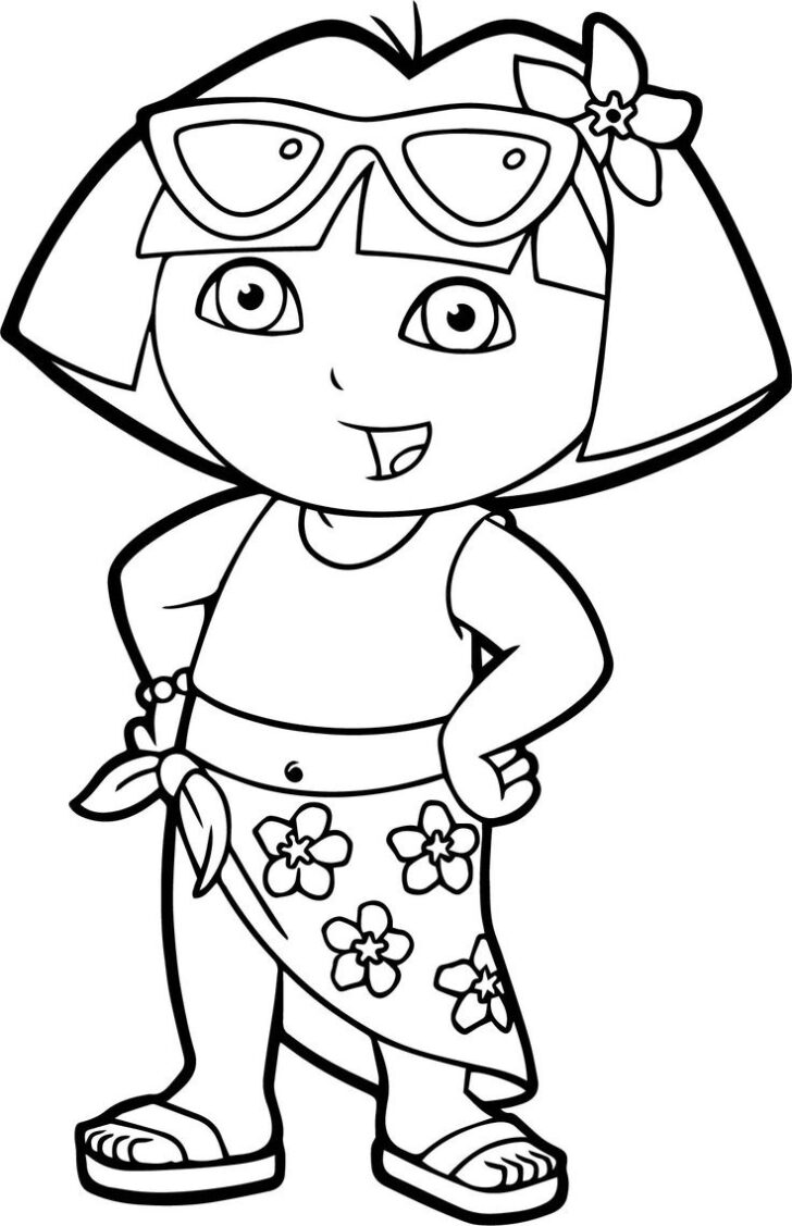 Free Printable Dora The Explorer Coloring Pages