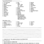 Dot Fmcsa Drivers Vehicle Inspection Report Form   Fill Online With Regard To Free Printable Driver Vehicle Inspection Report Form