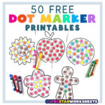 Dot Marker Printables   Superstar Worksheets With Regard To Free Printable Dot Paint Worksheets