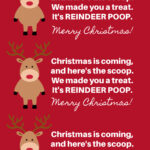 East Coast Mommy: Reindeer Poop Cookies With Free Printable Inside Reindeer Poop Labels Free Printable