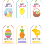 Easter Gift Tag Printable   Printable Party Favors Regarding Free Easter Labels Printable