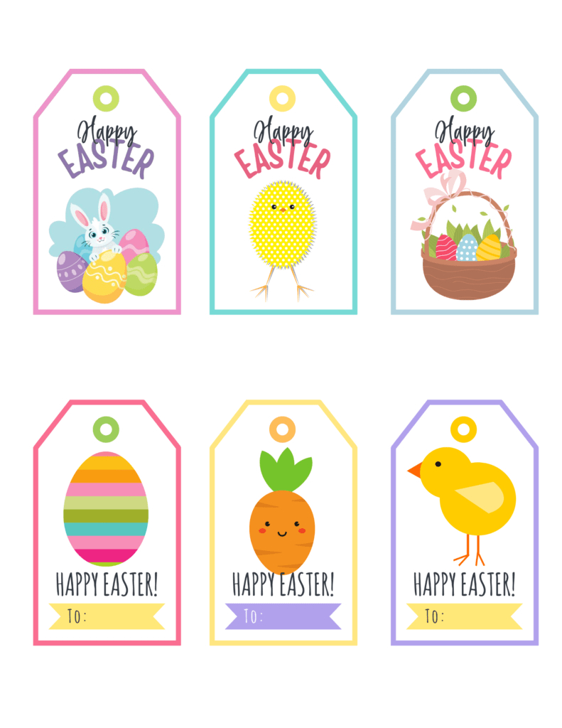 Easter Gift Tag Printable - Printable Party Favors regarding Free Easter Labels Printable