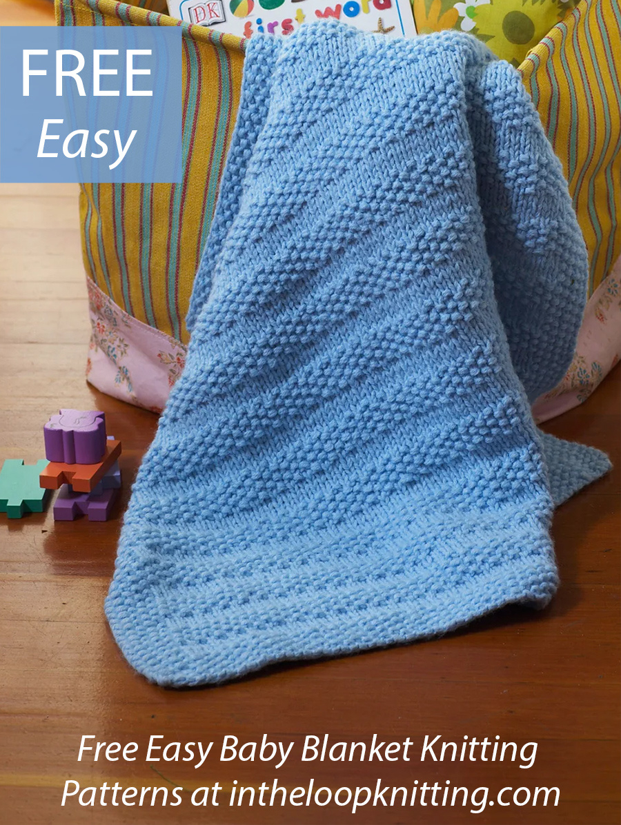 Easy Baby Blanket Knitting Patterns - In The Loop Knitting intended for Free Printable Knitting Patterns For Baby Blankets Uk
