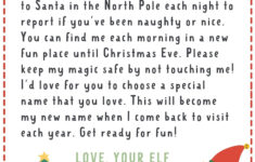 Elf On The Shelf Letter {4 Free Printables!} - Make Life Lovely with regard to Free Printable Elf On The Shelf Welcome Back Letter