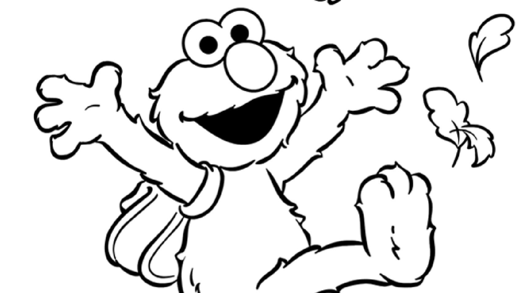 Elmo Playing In The Leaves Coloring Page |… | Pbs Kids For Parents pertaining to Free Printable Elmo Coloring Pages