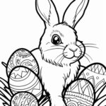 🐰 Hop To It! Free Printable Easter Bunny Coloring Pages 🎨 — Sew Pertaining To Free Printable Colouring Pages For Easter