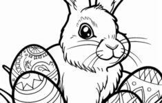 🐰 Hop To It! Free Printable Easter Bunny Coloring Pages 🎨 — Sew pertaining to Free Printable Colouring Pages For Easter