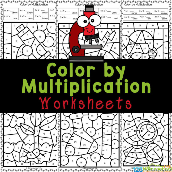 Free Printable Multiplication Color By Number