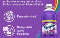 Fabuloso 2X Concentrated Multi-Purpose Cleaning Liquid, Lavender with regard to Printable Label For Fabuloso
