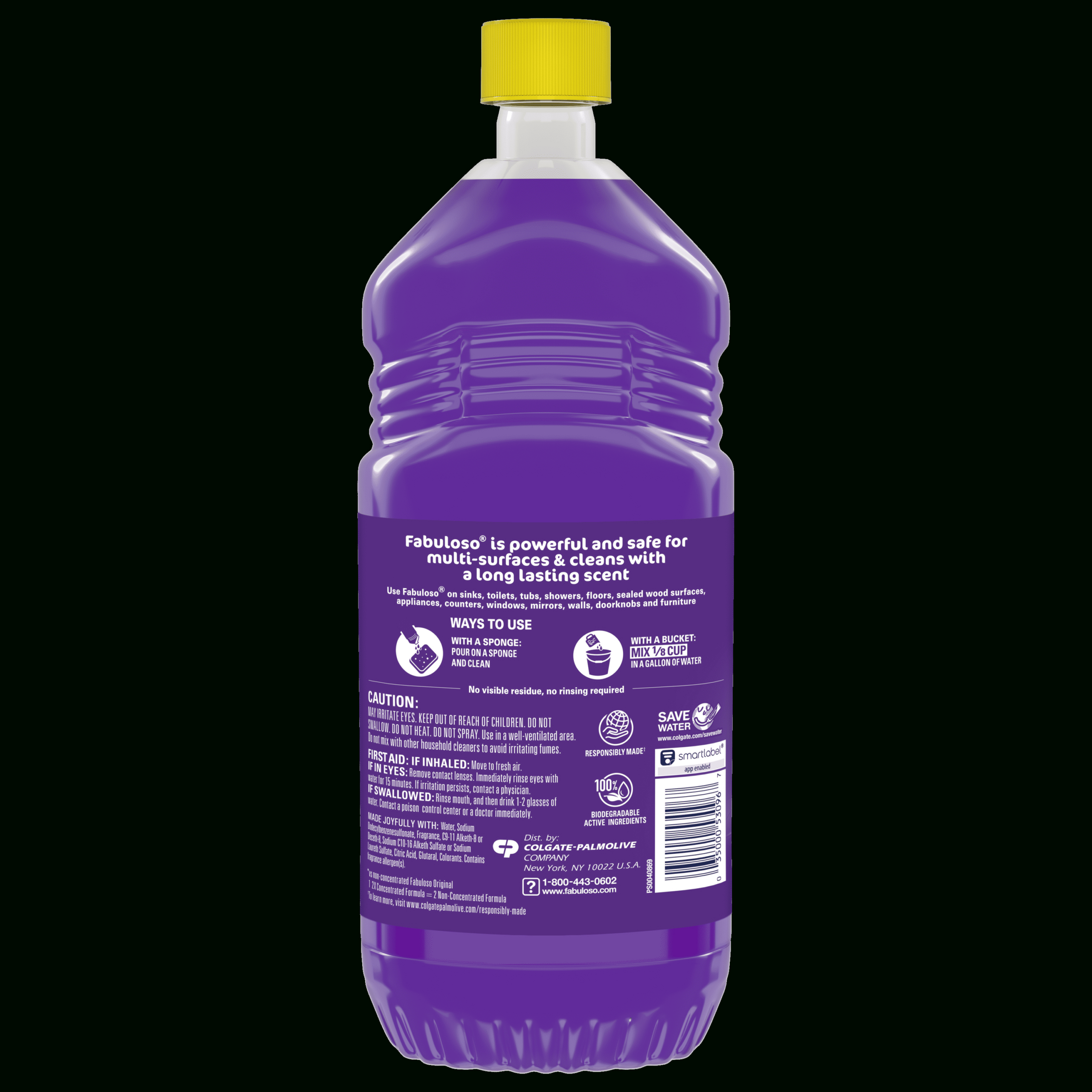 Fabuloso Multi-Purpose Cleaning Solution, Concentrated Lavender for Printable Label For Fabuloso