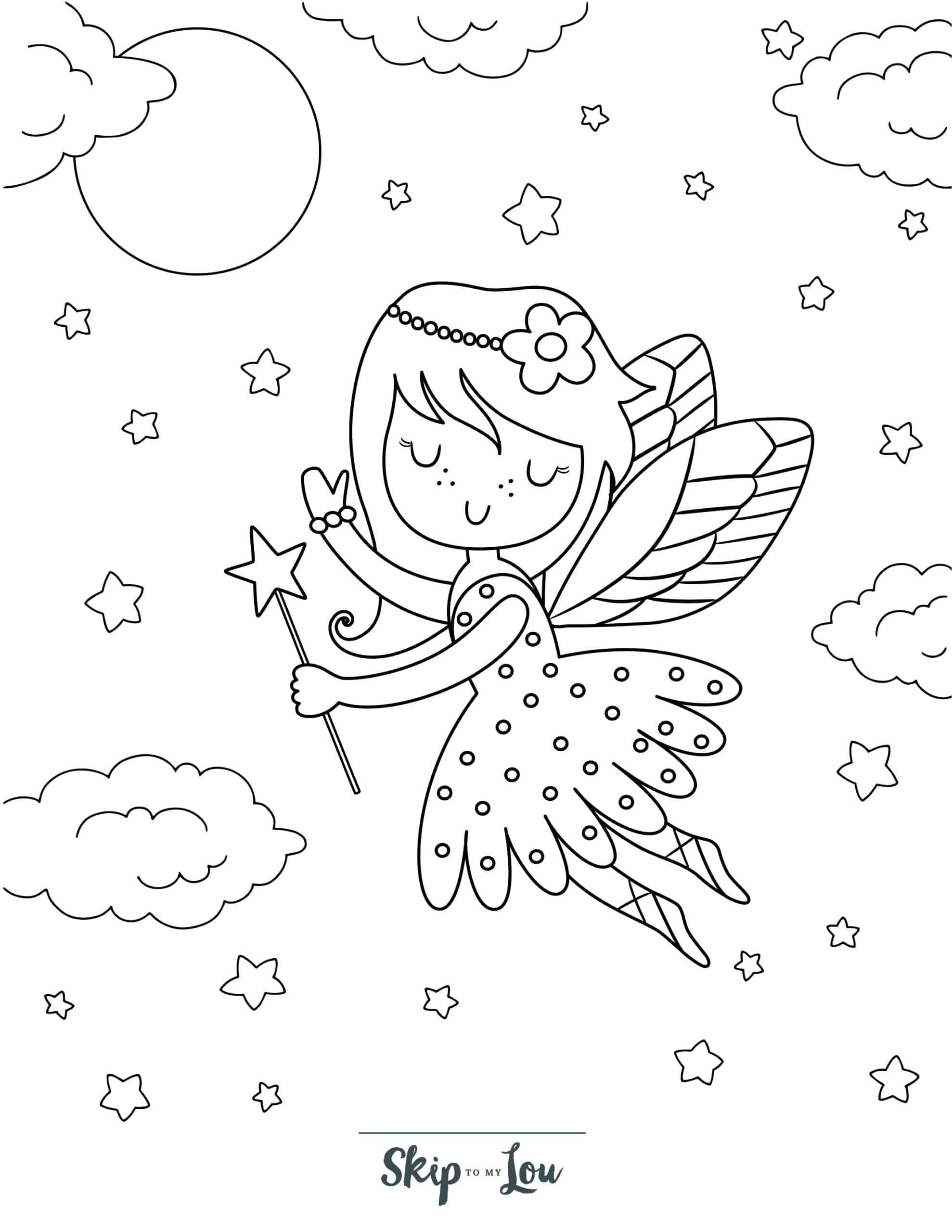Fairy Coloring Pages - Free Printable Sheets | Skip To My Lou intended for Free Printable Coloring Pages Fairies