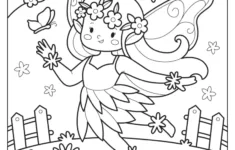 Fairy Coloring Pages (Free Printables) regarding Free Printable Coloring Pages Fairies