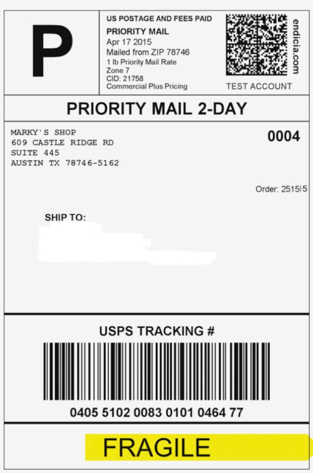 Fake Shipping Label For Gift Box - Etsy with Fake Shipping Label For Prank Printable