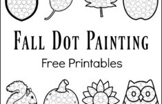 Fall Dot Painting {Free Printables} - The Resourceful Mama in Free Printable Dot Paint Worksheets