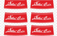 Fallout 4: Nuka-World Label Adhesive Printing Paper Png with Nuka Cola Label Printable