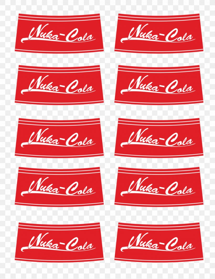 Fallout 4: Nuka-World Label Adhesive Printing Paper Png with Nuka Cola Label Printable