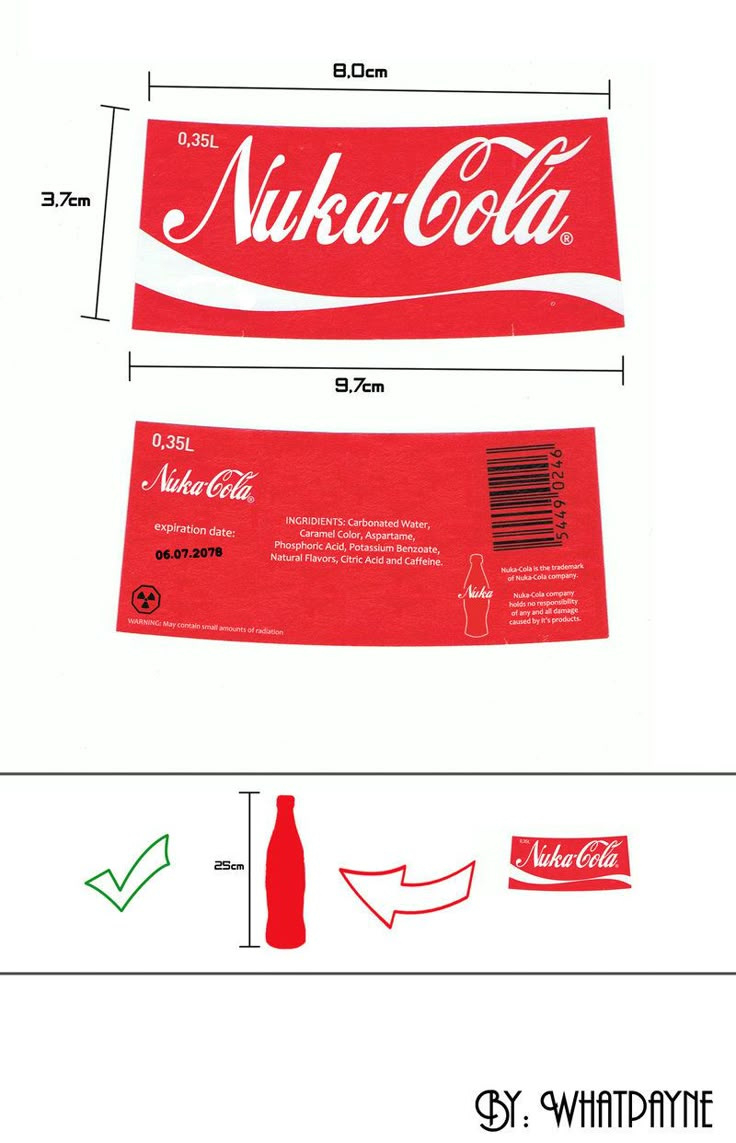 Fallout Nuka-Cola Labelwhatpayne On Deviantart in Nuka Cola Printable Label
