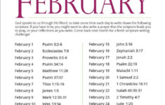 February Scripture Writing Plan - Download Free Printable pertaining to Free Printable Scripture Writing Plans