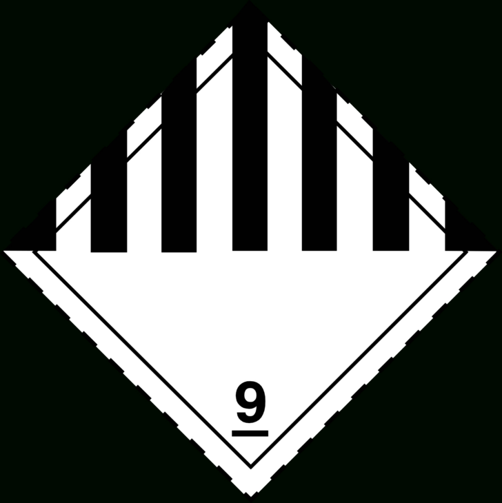 Printable Class 9 Hazmat Label