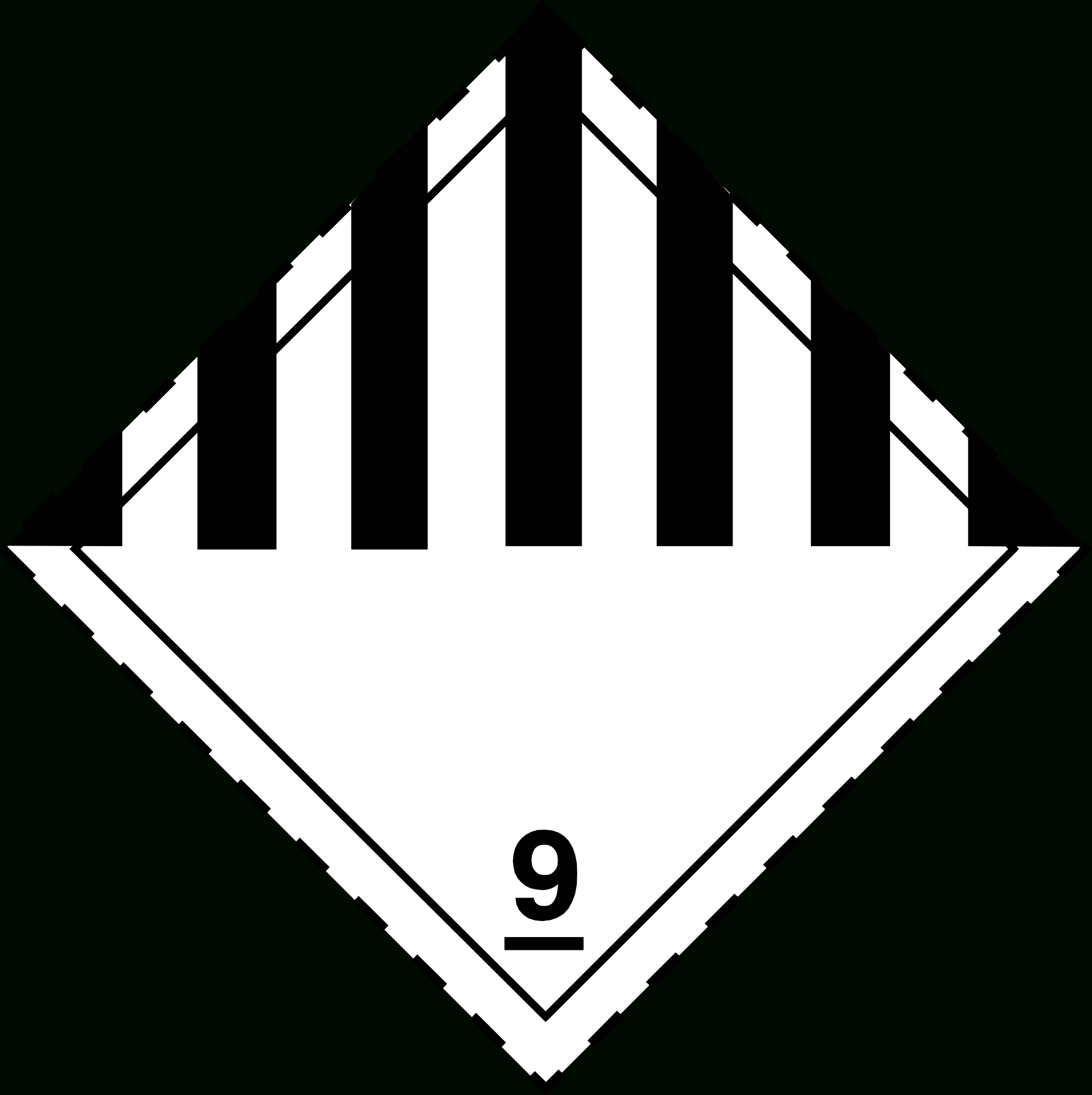 File:adr 9.Svg - Wikipedia within Printable Class 9 Hazmat Label