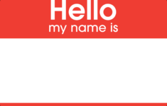 File:hello My Name Is Sticker.svg - Wikimedia Commons inside Hello My Name Is Labels Printable