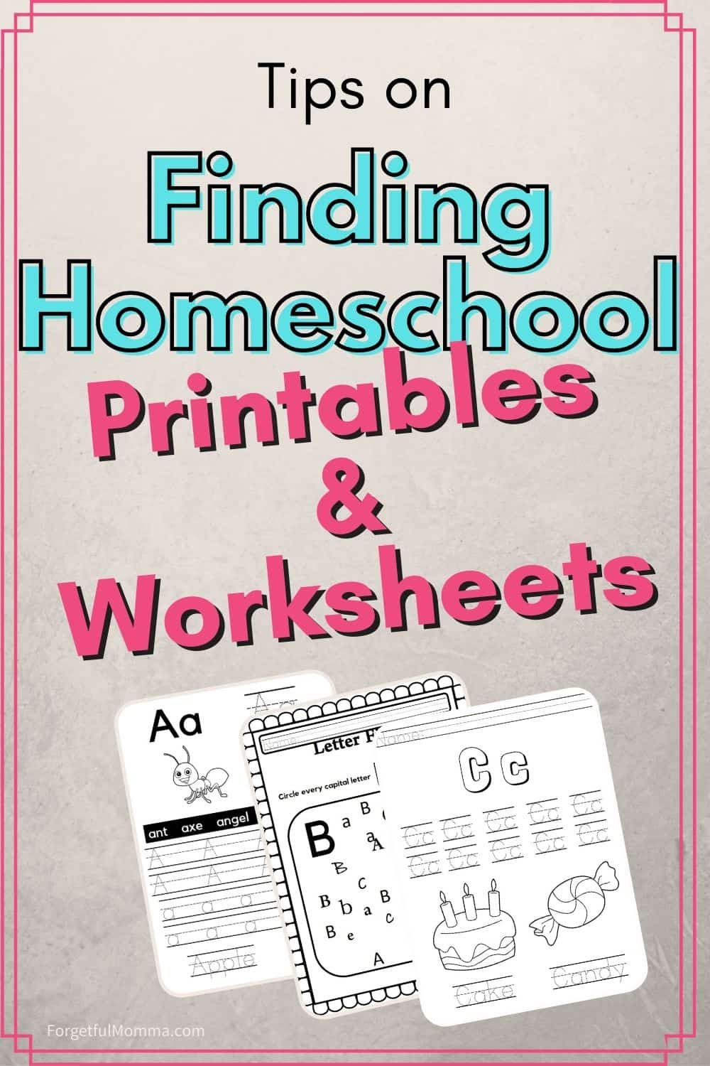 Finding Homeschool Printables/Worksheets with Free Printable Worksheets For Homeschooling