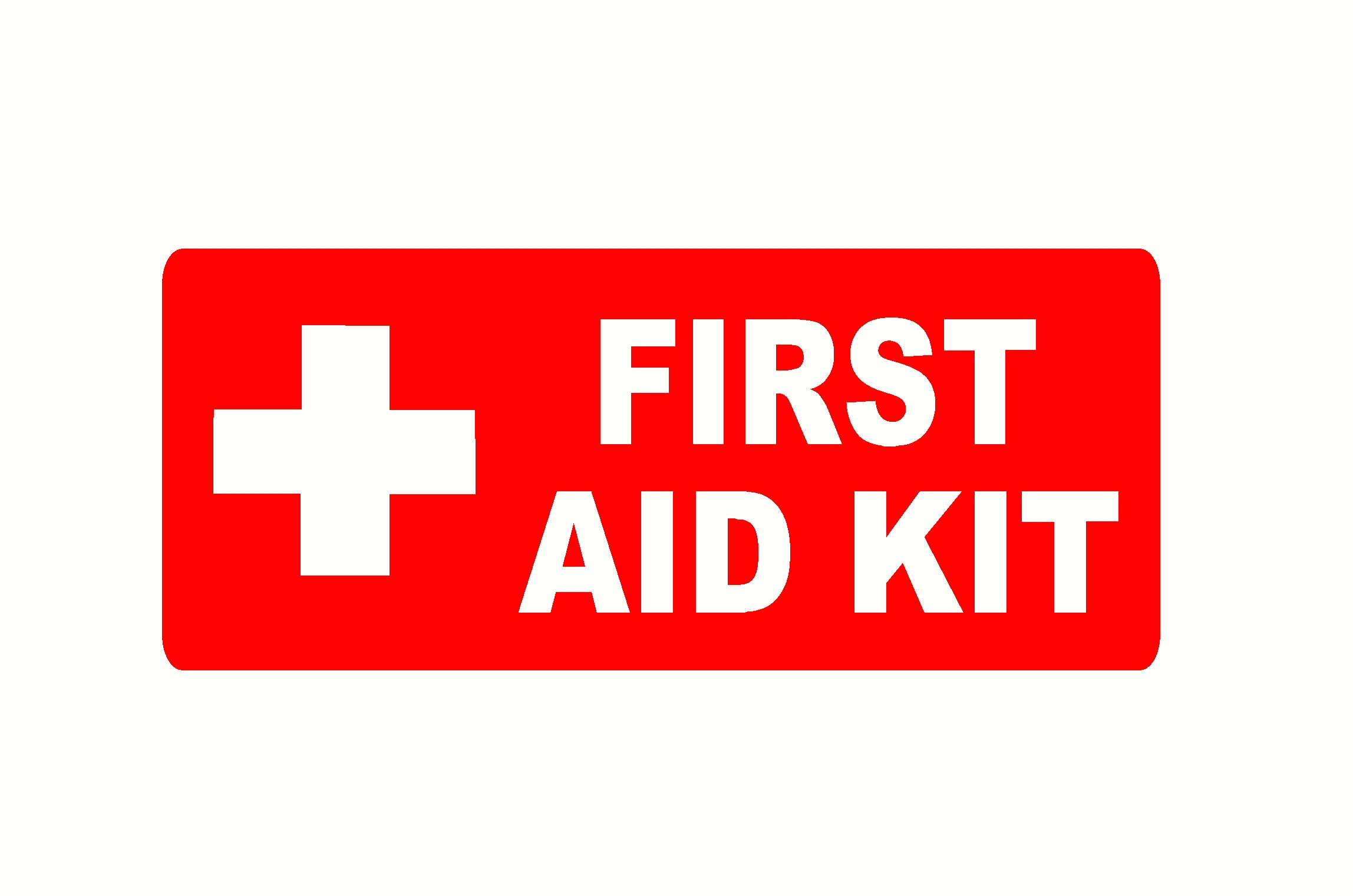First Aid Kit Decal Sticker Vinyl Decal 5.5&amp;quot; X 8.5&amp;quot; with First Aid Kit Label Printable